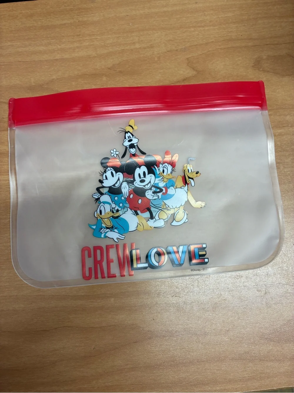 Disney True Pals Clear Zip Pouch with Bright Blue Seal